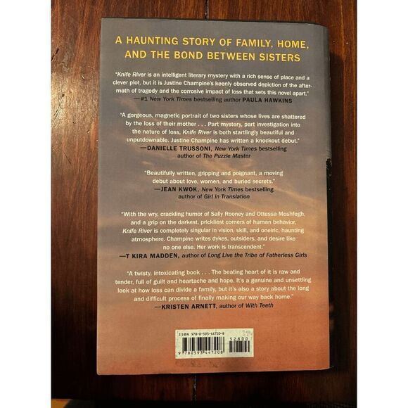 New Hardcover Knife River A Novel by Justine Champine 2024 - Picture 4 of 4